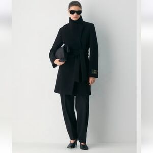 Aritzia Wilfred Connor Wool Coat In Black